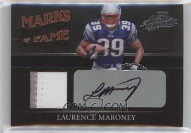 2006 Playoff Absolute Memorabilia - Marks of Fame - Materials Prime Autographs #MF - 32 - Laurence Maroney /25 [Good to VG‑EX]