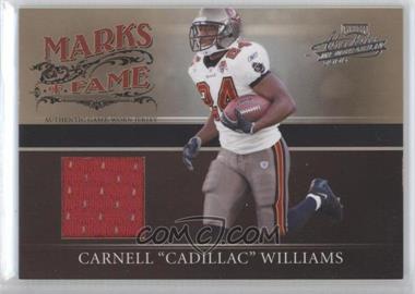 2006 Playoff Absolute Memorabilia - Marks of Fame - Materials #MF - 20 - Carnell "Cadillac" Williams /150