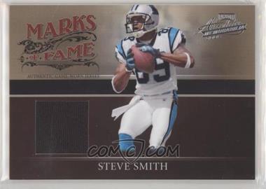 2006 Playoff Absolute Memorabilia - Marks of Fame - Materials #MF - 25 - Steve Smith /150