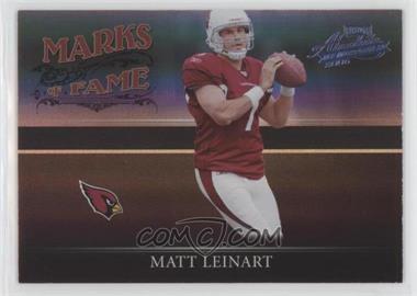 2006 Playoff Absolute Memorabilia - Marks of Fame - Spectrum #MF - 27 - Matt Leinart /25