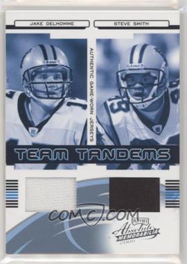 2006 Playoff Absolute Memorabilia - Team Tandems - Materials #TT-3 - Jake Delhomme, Steve Smith /100