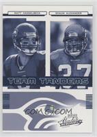 Matt Hasselbeck, Shaun Alexander [EX to NM] #/250