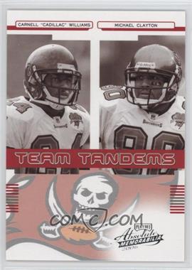 2006 Playoff Absolute Memorabilia - Team Tandems #TT-21 - Carnell "Cadillac" Williams, Michael Clayton /250