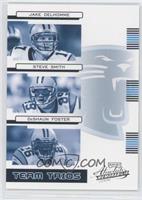 Jake Delhomme, Steve Smith, DeShaun Foster #/200