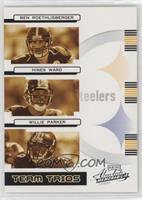 Ben Roethlisberger, Hines Ward, Willie Parker #/200