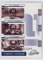 Eli Manning, Plaxico Burress, Tiki Barber #/200