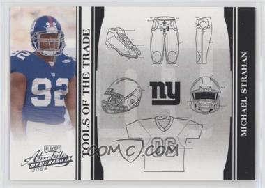 2006 Playoff Absolute Memorabilia - Tools of the Trade - Black #TOT-104 - Michael Strahan /50