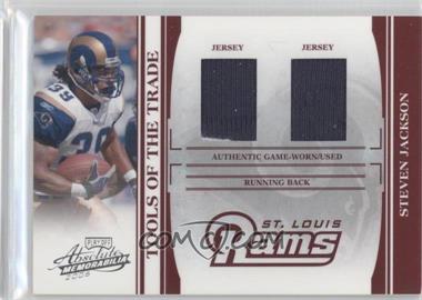 2006 Playoff Absolute Memorabilia - Tools of the Trade - Red Double Materials #TOT-128 - Steven Jackson /50