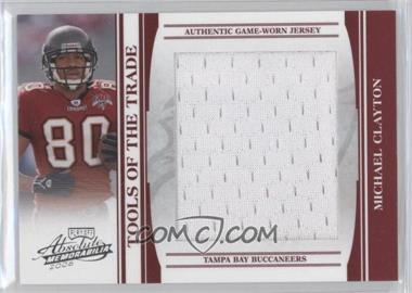 2006 Playoff Absolute Memorabilia - Tools of the Trade - Red Jumbo Materials #TOT-102 - Michael Clayton /50