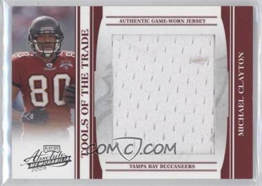 2006 Playoff Absolute Memorabilia - Tools of the Trade - Red Jumbo Materials #TOT-102 - Michael Clayton /50