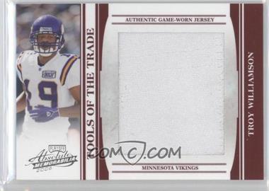 2006 Playoff Absolute Memorabilia - Tools of the Trade - Red Jumbo Materials #TOT-142 - Troy Williamson /50