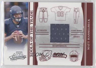 2006 Playoff Absolute Memorabilia - Tools of the Trade - Red Materials #TOT-99 - Matt Hasselbeck /100