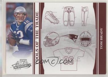 2006 Playoff Absolute Memorabilia - Tools of the Trade - Red #TOT-137 - Tom Brady /100 [EX to NM]