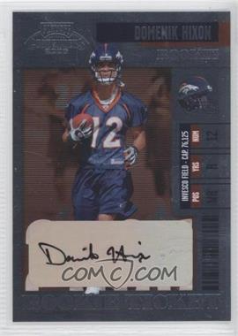 2006 Playoff Contenders - [Base] #104 - Domenik Hixon