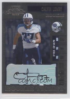 2006 Playoff Contenders - [Base] #185 - Calvin Lowry