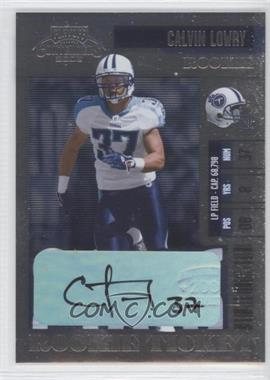 2006 Playoff Contenders - [Base] #185 - Calvin Lowry