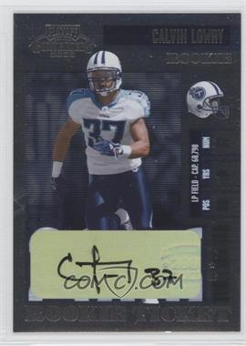 2006 Playoff Contenders - [Base] #185 - Calvin Lowry