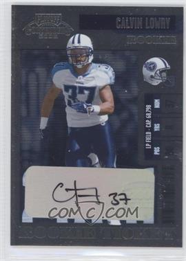 2006 Playoff Contenders - [Base] #185 - Calvin Lowry