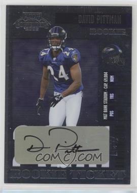 2006 Playoff Contenders - [Base] #209 - David Pittman [EX to NM]