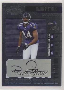 2006 Playoff Contenders - [Base] #209 - David Pittman [EX to NM]