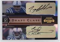 Joseph Addai, Tim Jennings #/10