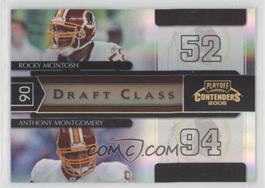 2006 Playoff Contenders - Draft Class - Black #DC-29 - Rocky McIntosh, Anthony Montgomery /100