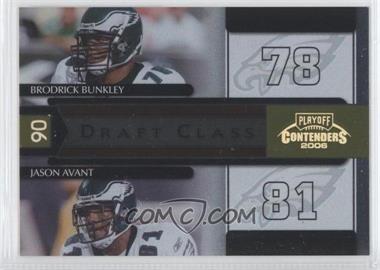 2006 Playoff Contenders - Draft Class - Gold #DC-14 - Brodrick Bunkley, Jason Avant /250