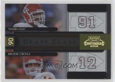 2006 Playoff Contenders - Draft Class - Gold #DC-20 - Tamba Hali, Brodie Croyle /250