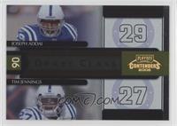 Joseph Addai, Tim Jennings [Noted] #/250