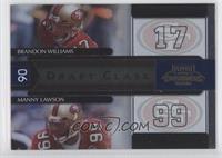 Brandon Williams, Manny Lawson #/1,000