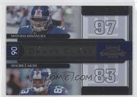 Mathias Kiwanuka, Sinorice Moss #/1,000