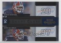 Donte Whitner, John McCargo #/1,000