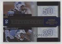 Ernie Sims, Brian Calhoun #/1,000