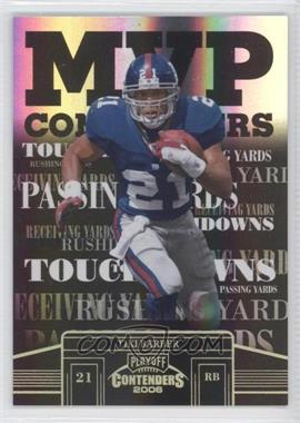 2006 Playoff Contenders - MVP Contenders - Black #MVP-6 - Tiki Barber /100