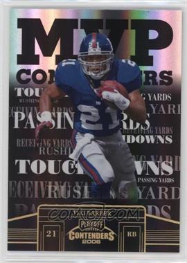 2006 Playoff Contenders - MVP Contenders - Black #MVP-6 - Tiki Barber /100