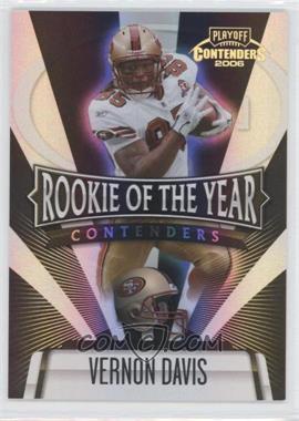 2006 Playoff Contenders - Rookie of the Year Contenders - Black #ROY-9 - Vernon Davis /100