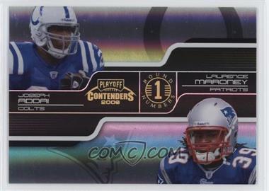 2006 Playoff Contenders - Round Numbers - Black #RND-5 - Joseph Addai, Laurence Maroney /100