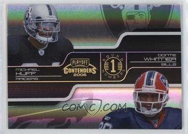 2006 Playoff Contenders - Round Numbers - Black #RNQ-18 - Donte Whitner, Tye Hill, Jason Allen, Michael Huff /100