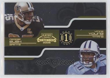 2006 Playoff Contenders - Round Numbers - Gold #RNQ-16 - Jay Cutler, Matt Leinart, Reggie Bush, Vince Young /250