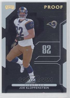 2006 Playoff NFL Playoffs - [Base] - Gold Proof #109 - Joe Klopfenstein /100