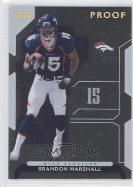 2006 Playoff NFL Playoffs - [Base] - Gold Proof #126 - Brandon Marshall /100