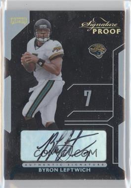 2006 Playoff NFL Playoffs - [Base] - Gold Signature Proof #10 - Byron Leftwich /20
