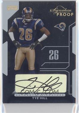 2006 Playoff NFL Playoffs - [Base] - Gold Signature Proof #112 - Tye Hill /50