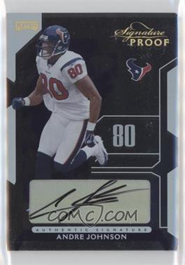 2006 Playoff NFL Playoffs - [Base] - Gold Signature Proof #3 - Andre Johnson /50