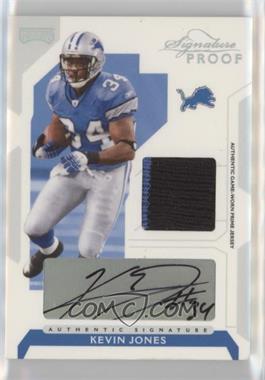 2006 Playoff NFL Playoffs - [Base] - Silver Signature Proof Materials #32 - Kevin Jones /25