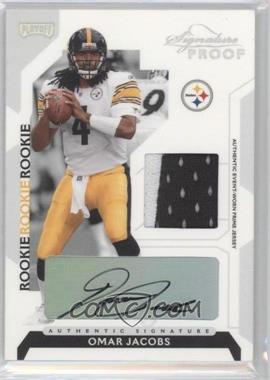 2006 Playoff NFL Playoffs - [Base] - Silver Signature Proof Materials #91 - Omar Jacobs /60