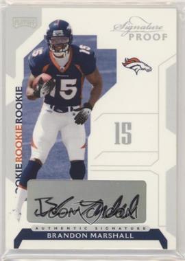 2006 Playoff NFL Playoffs - [Base] - Silver Signature Proof #126 - Brandon Marshall /150