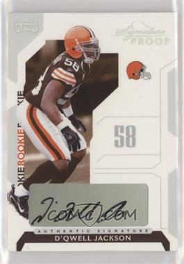 2006 Playoff NFL Playoffs - [Base] - Silver Signature Proof #144 - D'Qwell Jackson /150