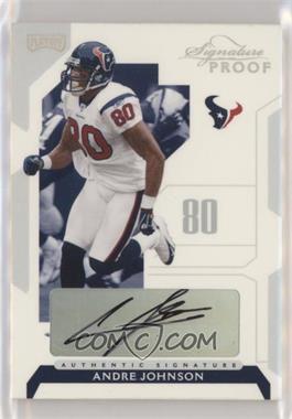 2006 Playoff NFL Playoffs - [Base] - Silver Signature Proof #3 - Andre Johnson /150