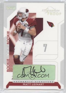 2006 Playoff NFL Playoffs - [Base] - Silver Signature Proof #72 - Matt Leinart /150